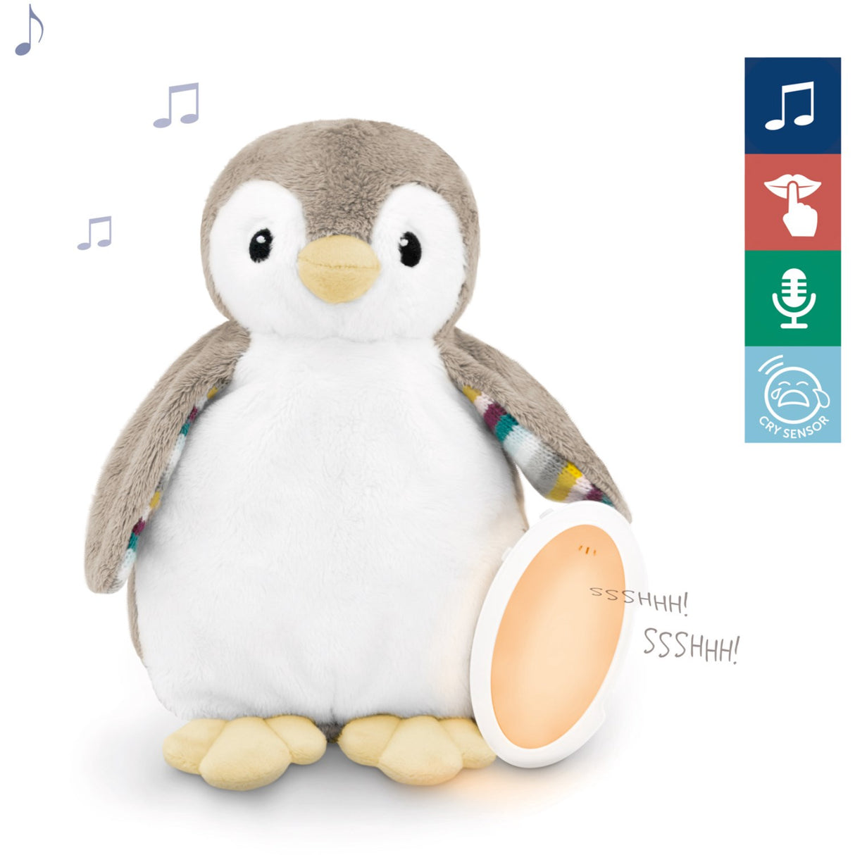 Zazu Grey Phoebe The Penguin Sleep Shusher