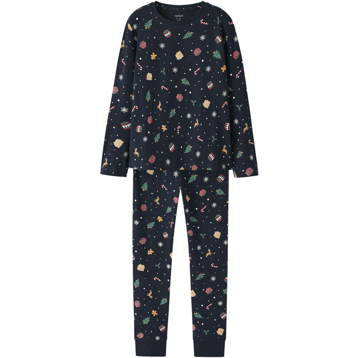 Name It Navy Blazer Xmas AOP Navy Nknvismas Ls Nightset