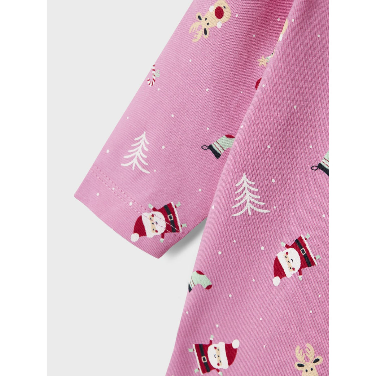 Name It Fuchsia Pink Christmas Elements Vismas Nightsuit