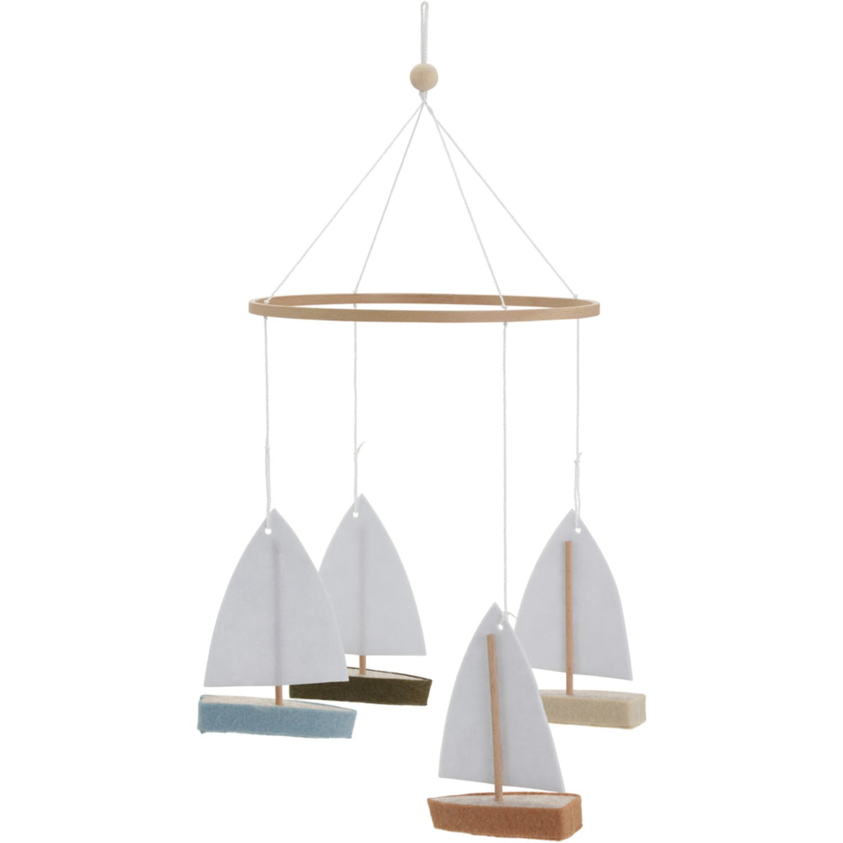 KAS Kopenhagen Multi Color Boat Baby Mobile