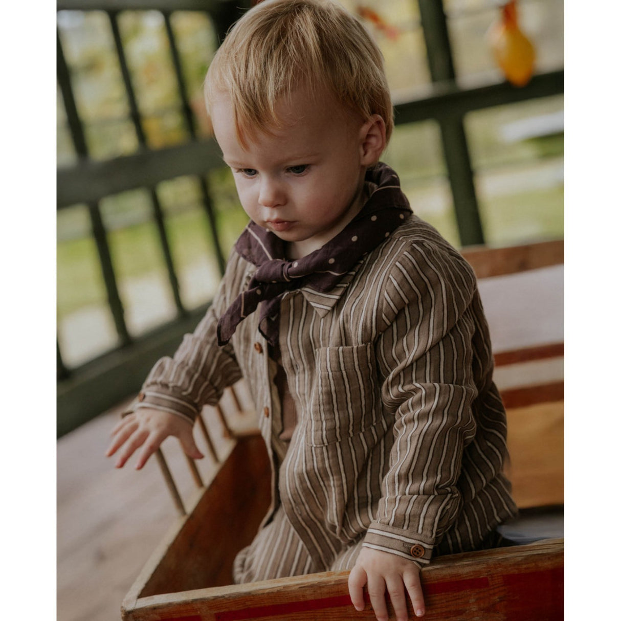 Fliink Pine Bark Stripe Elmo Blouse