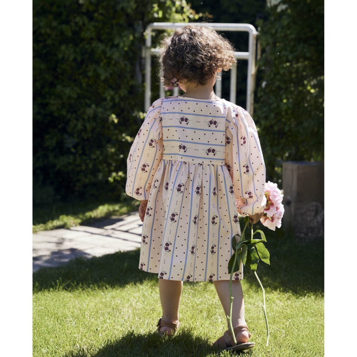 Fliink Chalk Pink Aop Colombe Ls Dress