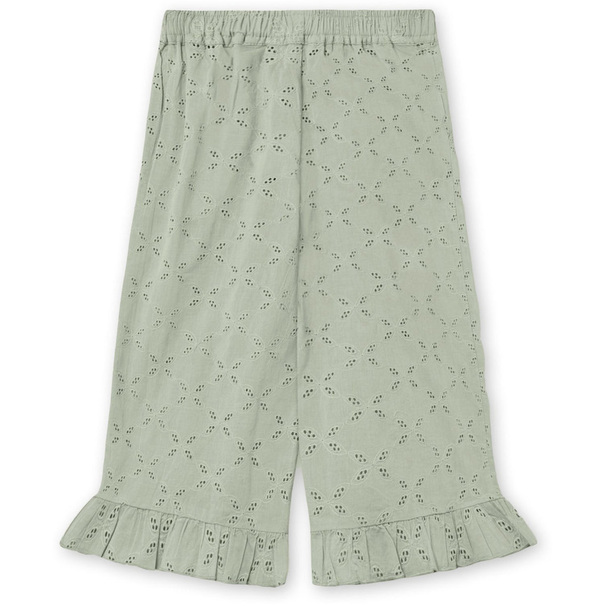 Fliink Aqua Gray Harper Ruffle Pants