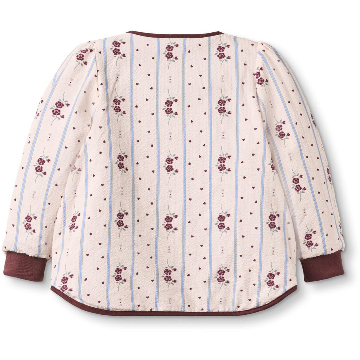 Fliink Burgendy Kota Reversible Flower Jacket