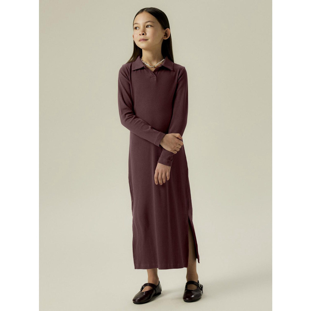 Name It Andorra Nkfkissia Ls Slim Maxi Dress