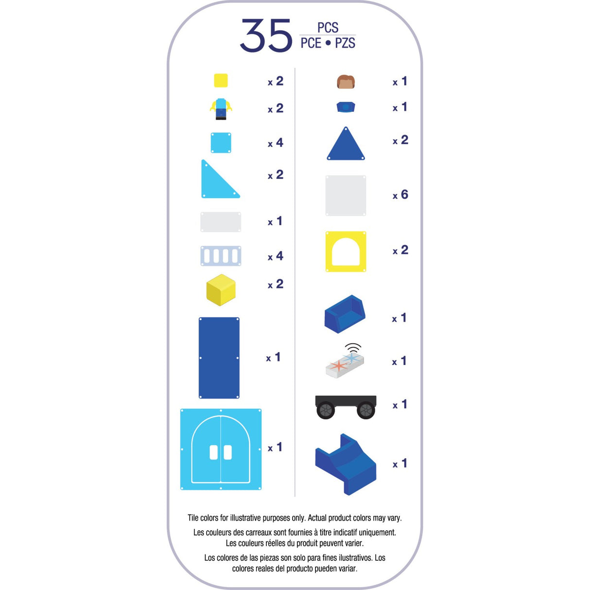 Magna-Tiles® Police Station 35 Pcs