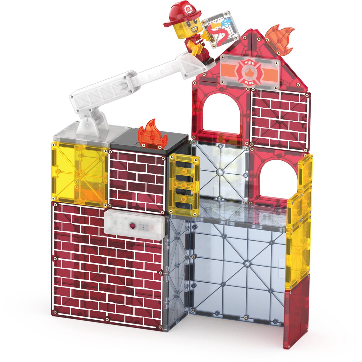 Magna-Tiles® Fire Station 50 Pcs