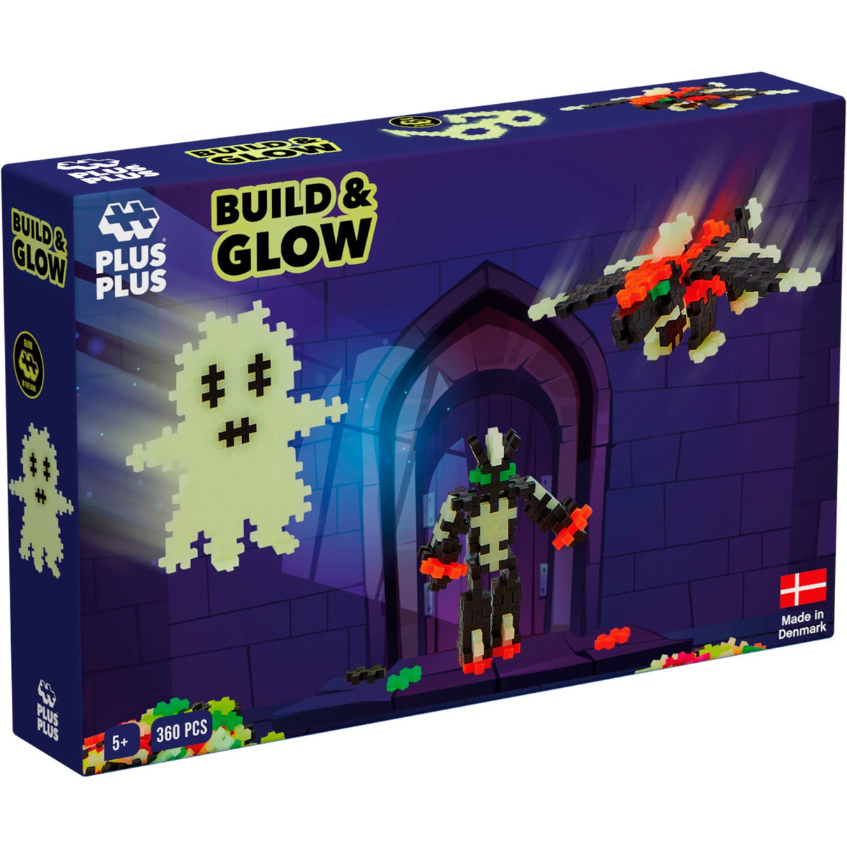 Plus-Plus Build And Glow - Glow In The Dark / 360 Pcs