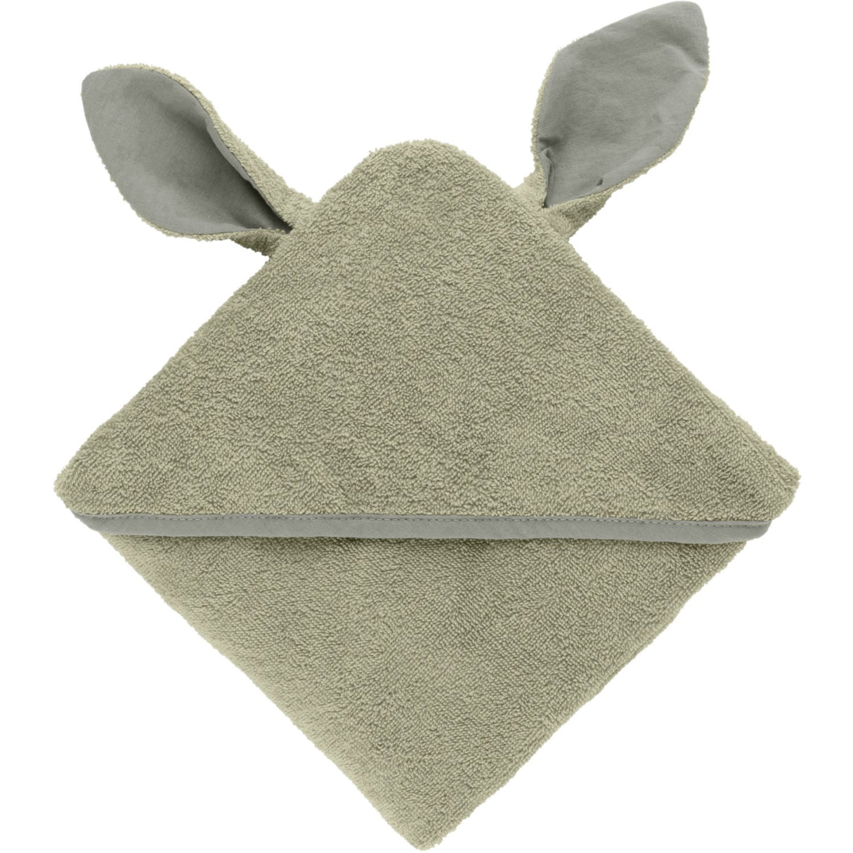 Bibs Sage Kangaroo Hoodie Towel Baby
