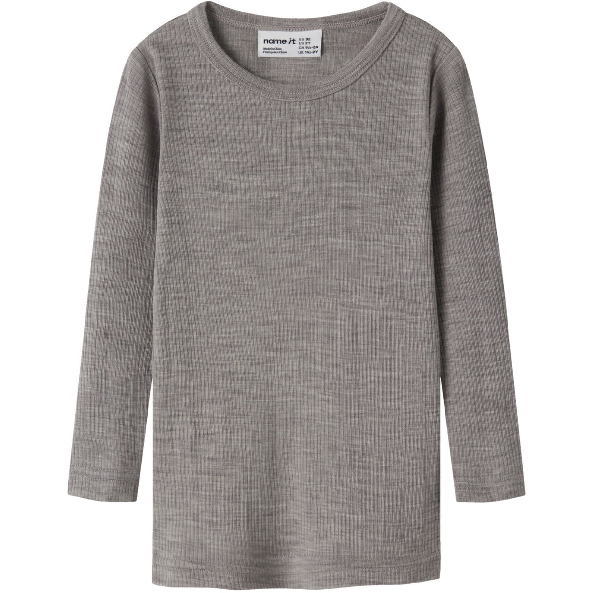 Name It Satellite Nmnwax Wool Rib Ls Top Noos