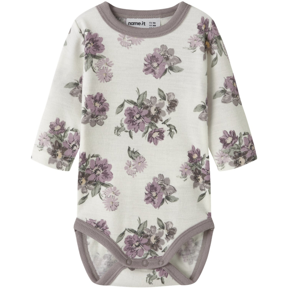 Name It Snow White Flower Bouquet Nbfwillitus Wool Ls Body