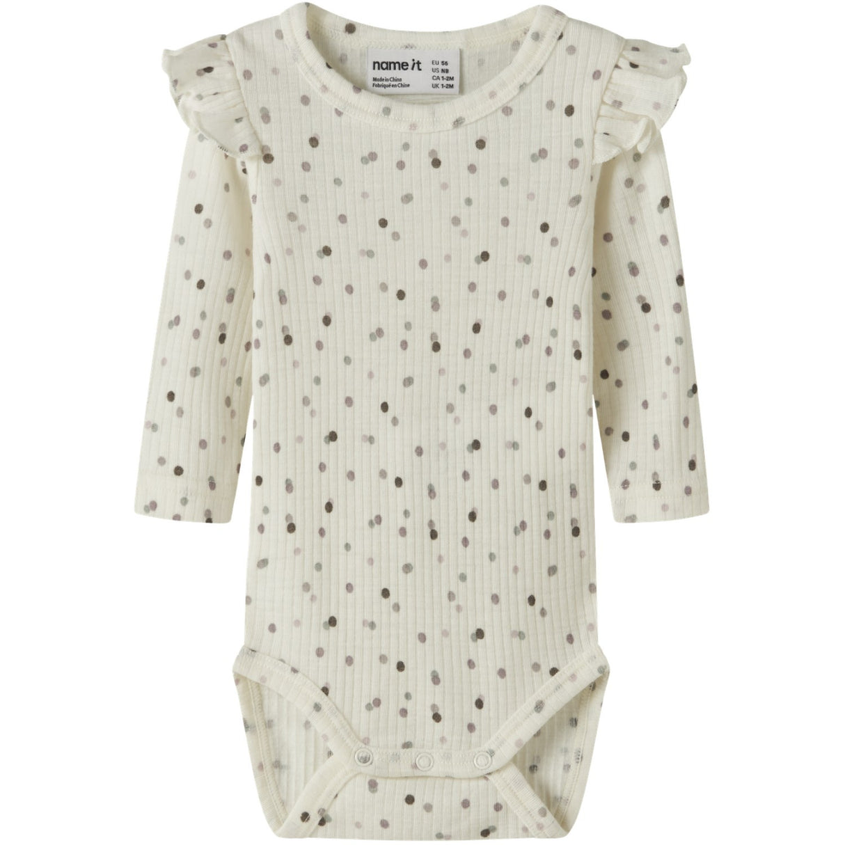 Name It Snow White Double Dots Nbfwomi Wo/Mo Ls Body