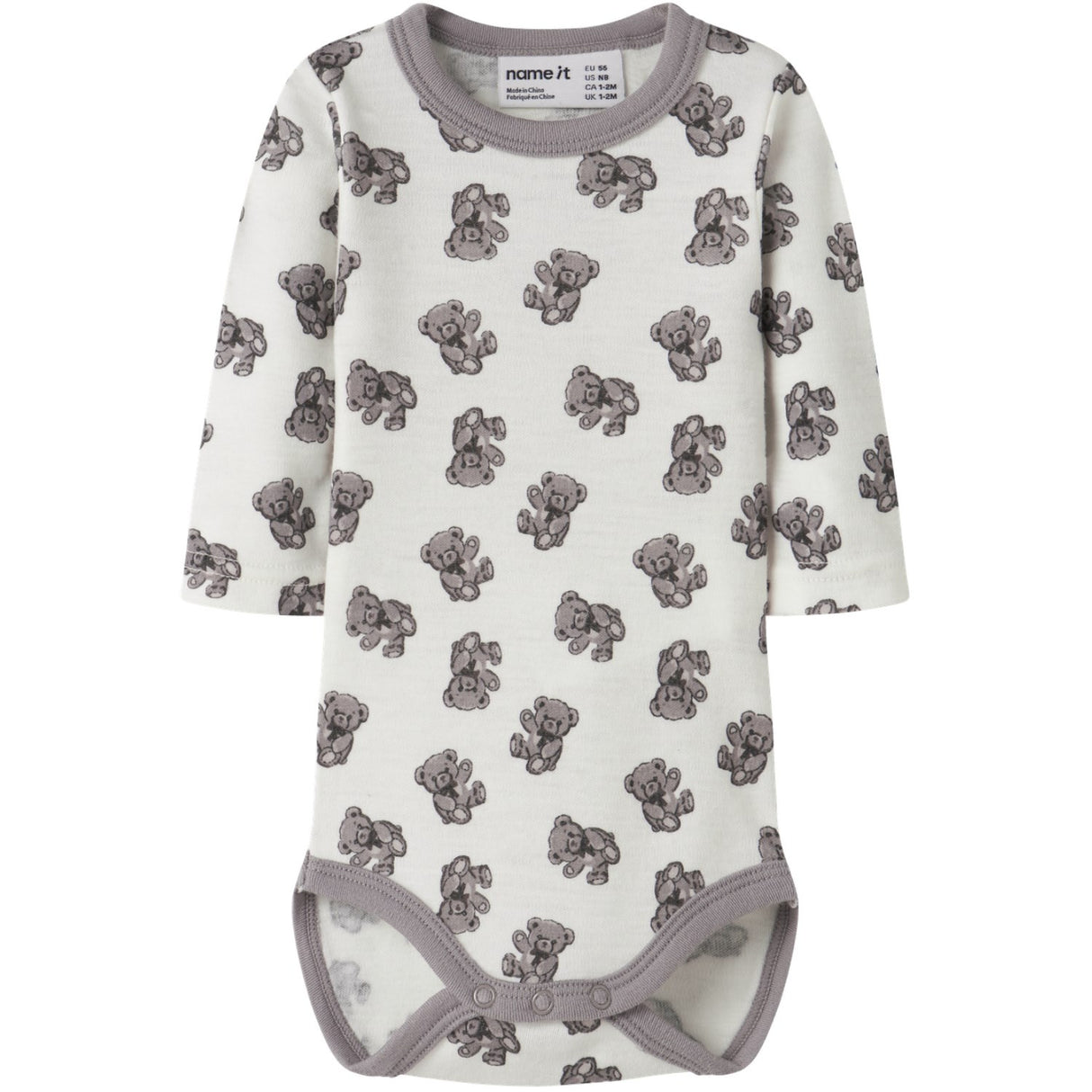 Name It Snow White Teddy Bear Nbnwillu Wool Ls Body