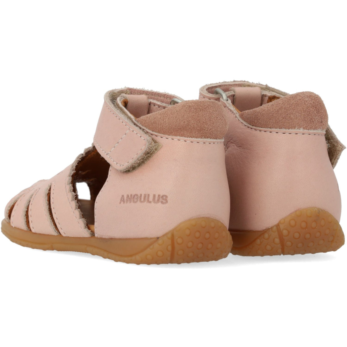 Angulus Rosebud/Rosebud Barnets Første Sandal Med Udstanset Hjertemønster