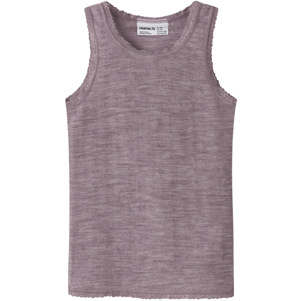 Name It Toadstool Nmfwang Wool Needle Tank Top