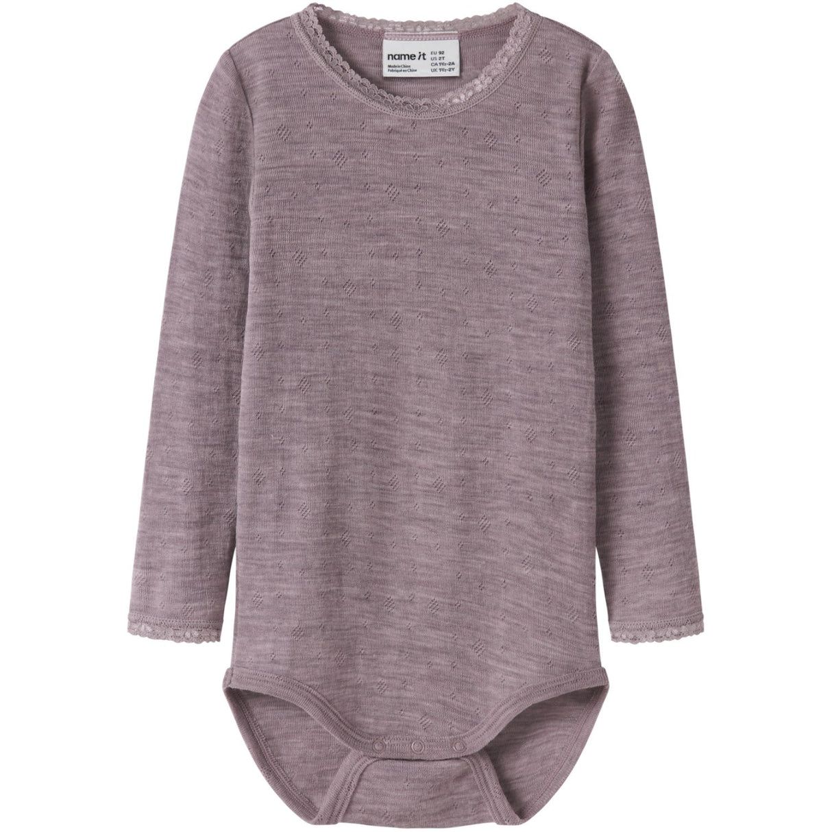 Name It Toadstool Nmfwang Wool Needle Ls Body Solid