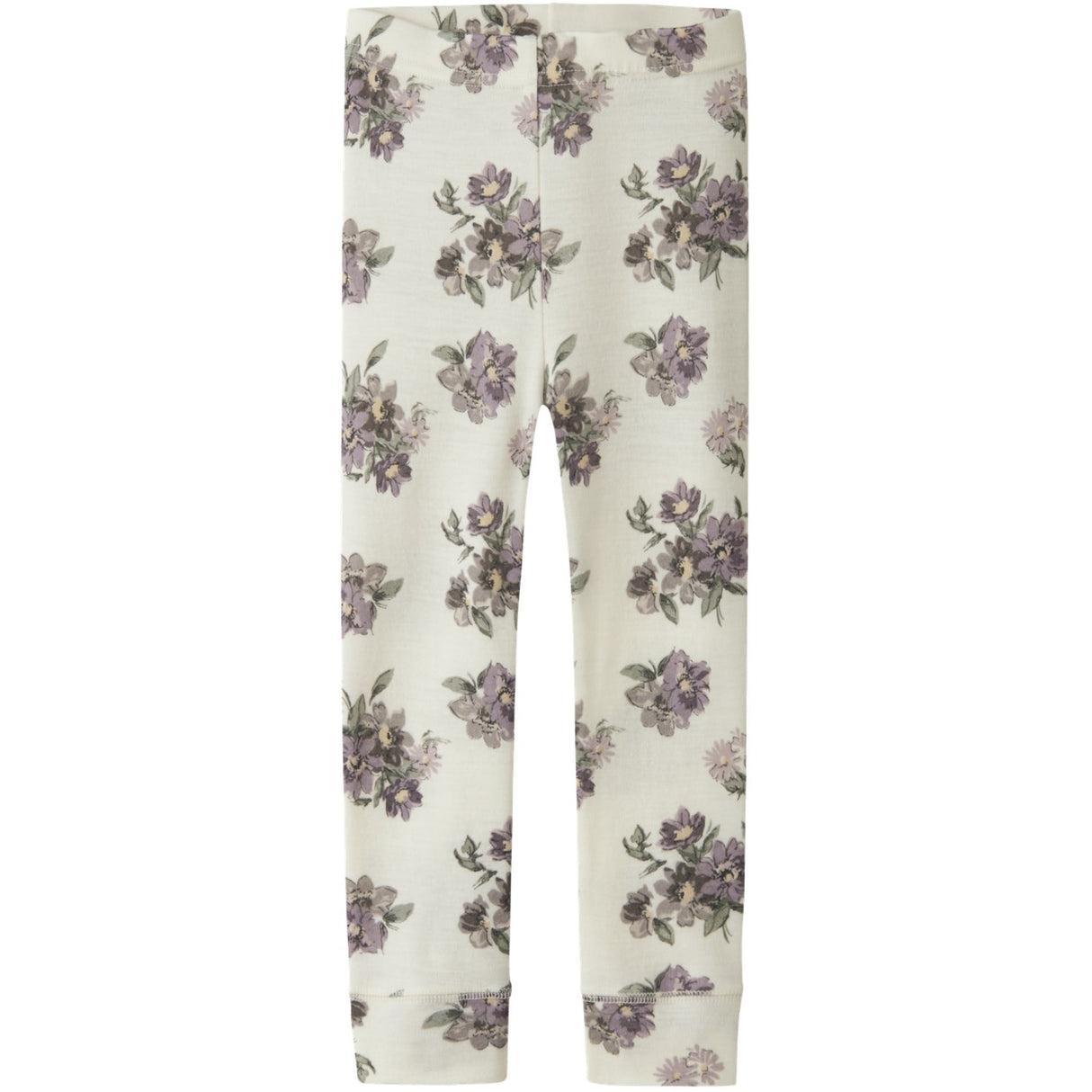 Name It Snow White Flower Bouquet Nmfwillitus Wool Leggings