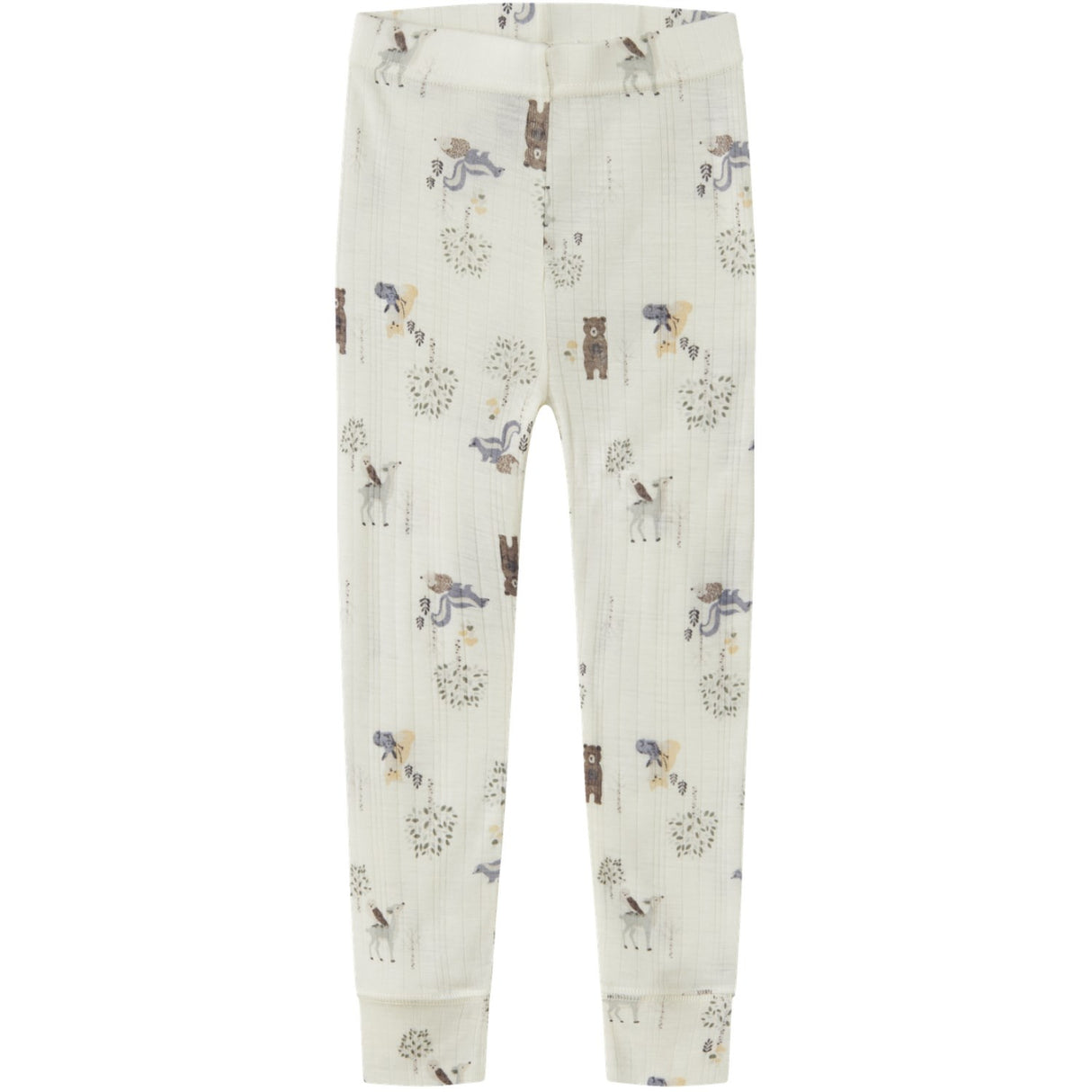 Name It Snow White Forest Animals Nmmwang Wool Needle Longjohn Noos