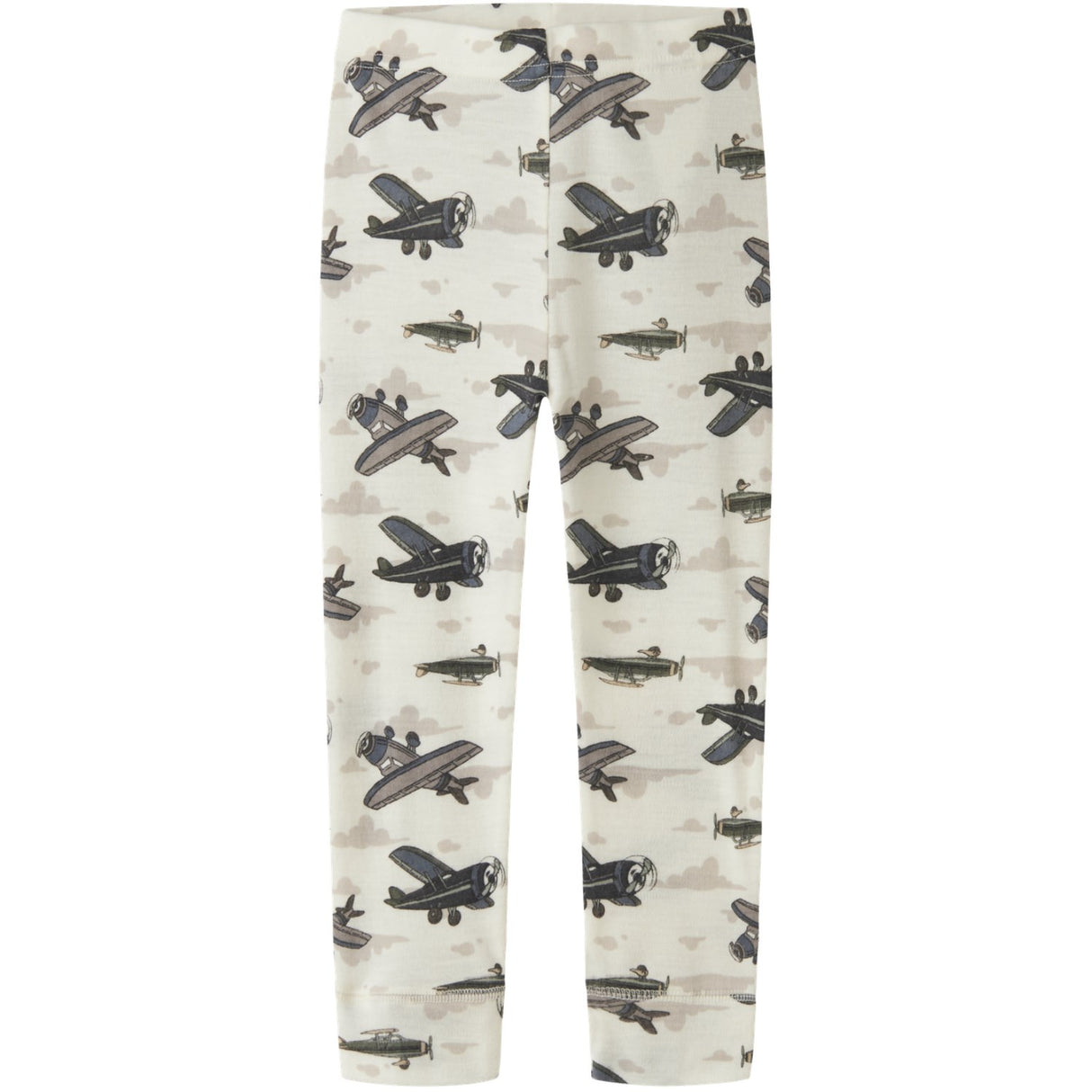 Name It Snow White Airplanes Nmmwillitus Wool Longjohn