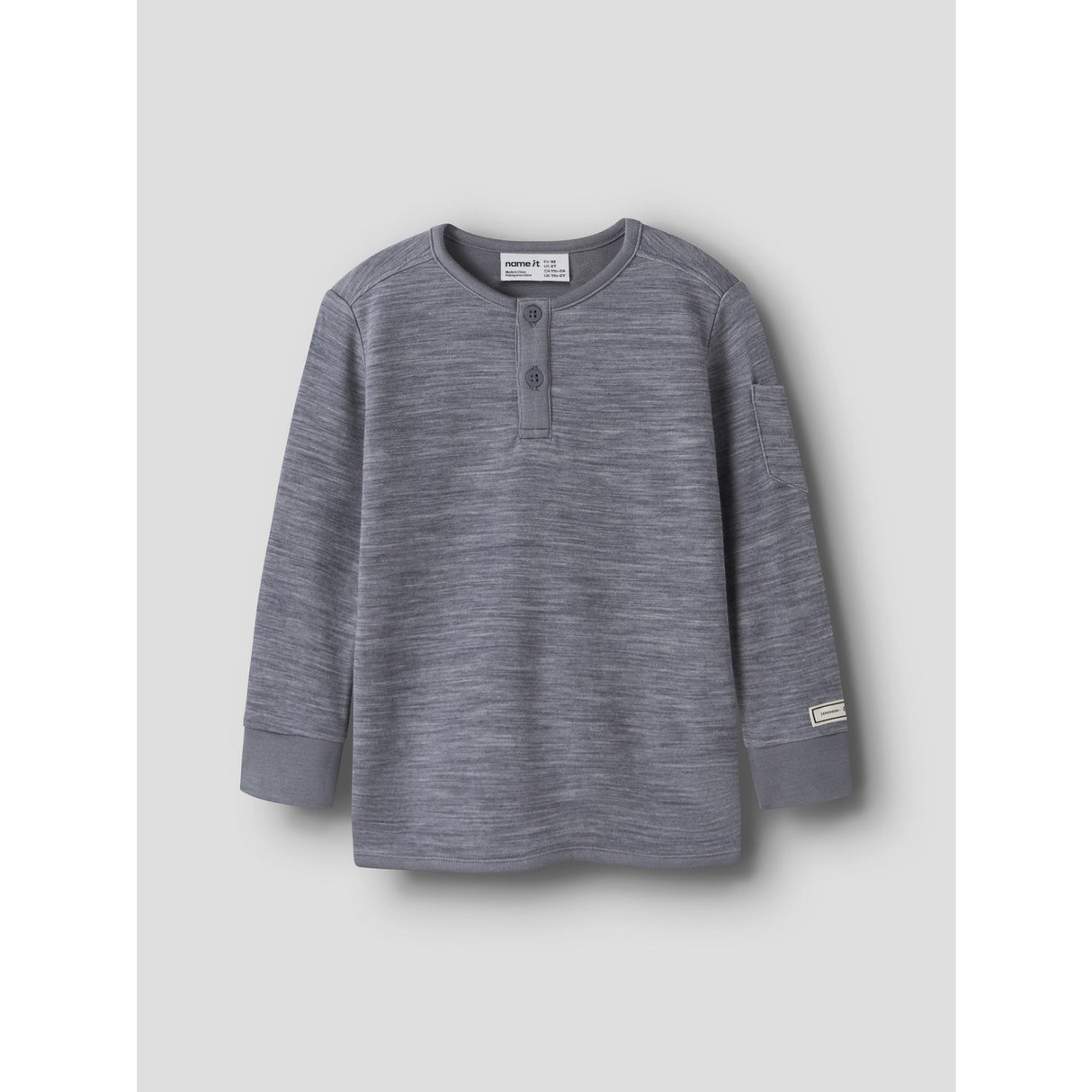 Name It Folkstone Gray Nmmwyla Wo/Vi Ls Top