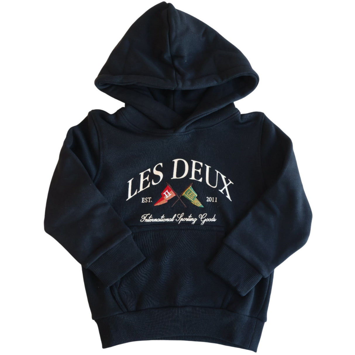 Les Deux Kids Black/Black Ivy League Hoodie Kids