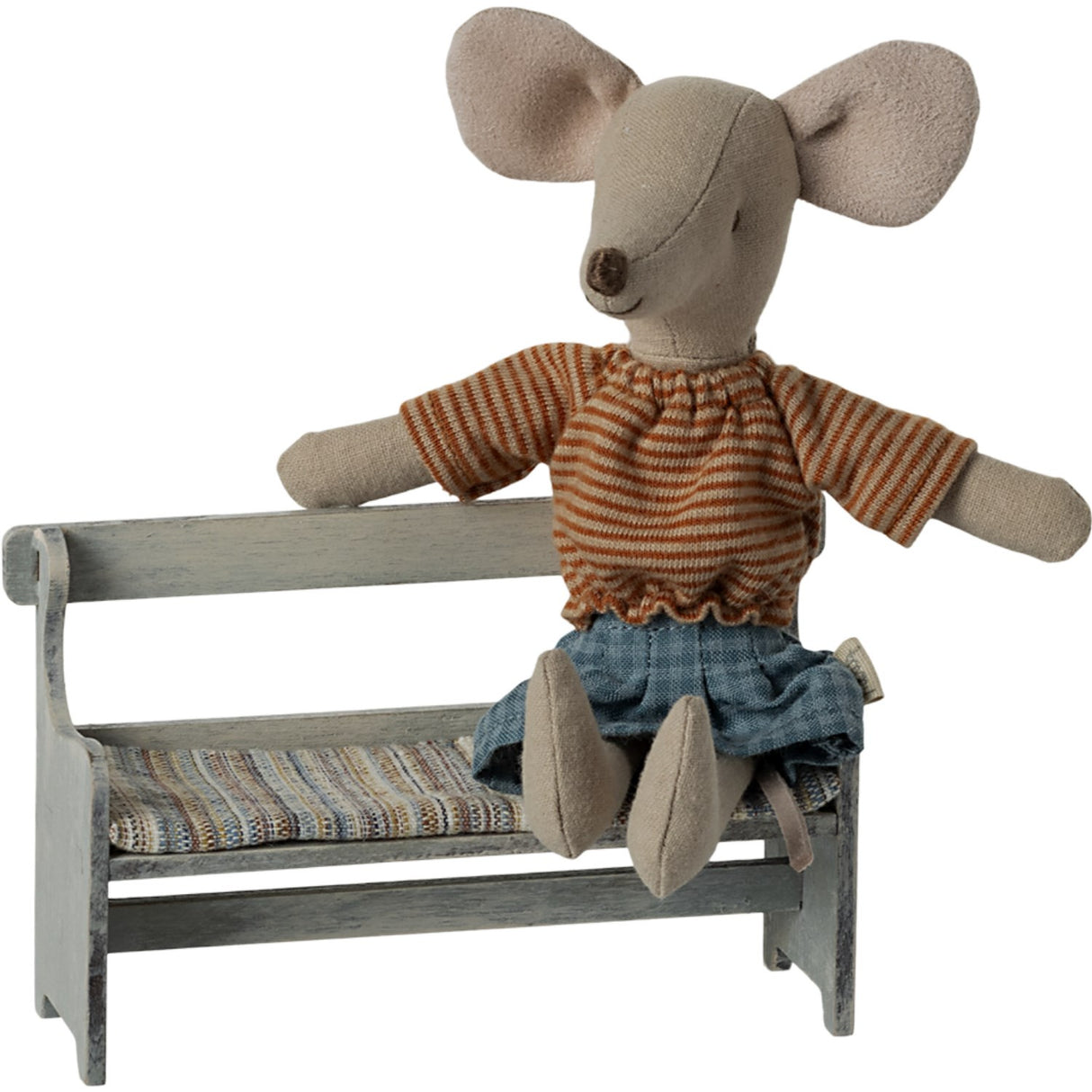 Maileg Bench, Mouse - Vintage Off-White