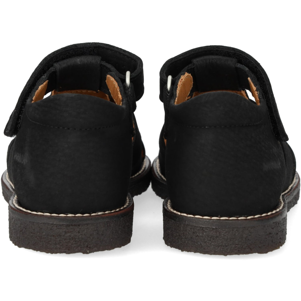 Angulus Klassisk Ruskindssandal Med Velcro