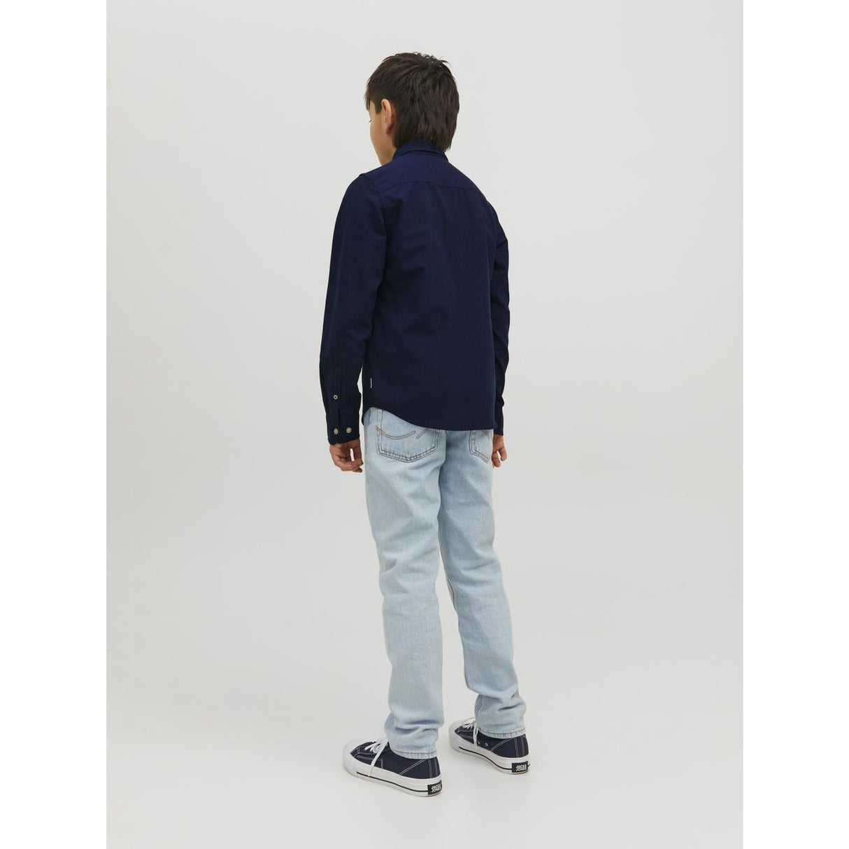 Jack & Jones Junior Navy Blazer Jjeoxford Shirt L/S Noos Jnr