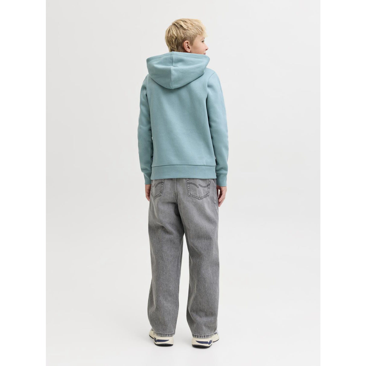 Jack & Jones Junior Grey Denim Jjialex Jjoriginal Akm 011 Jnr