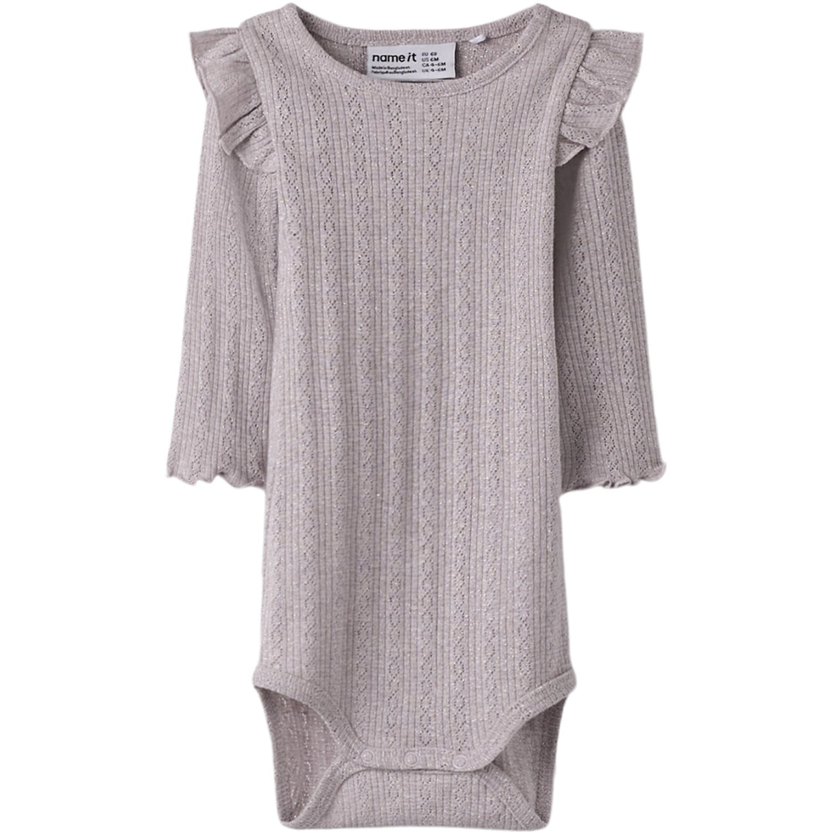 Name It Lilac Marble Melange Nbfblitta Ls Body