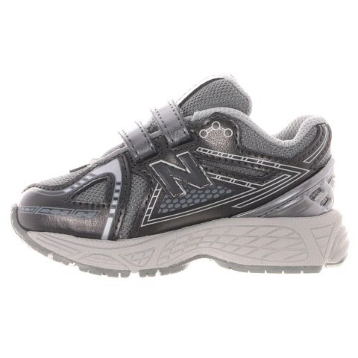 New Balance Dark Silver Metallic New Balance 1906 Kids Hook & Loop