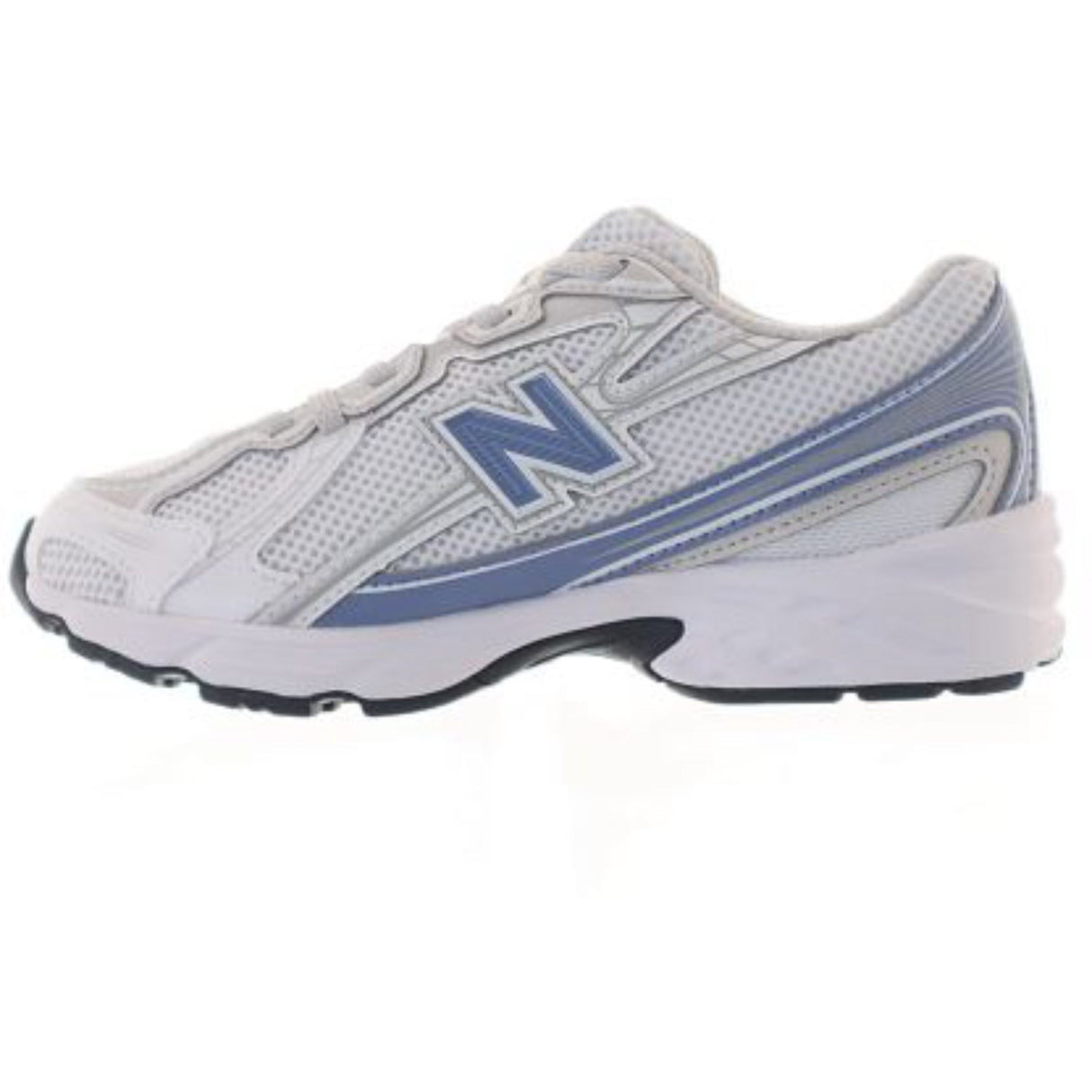 New Balance White New Balance 740 Kids Bungee Lace