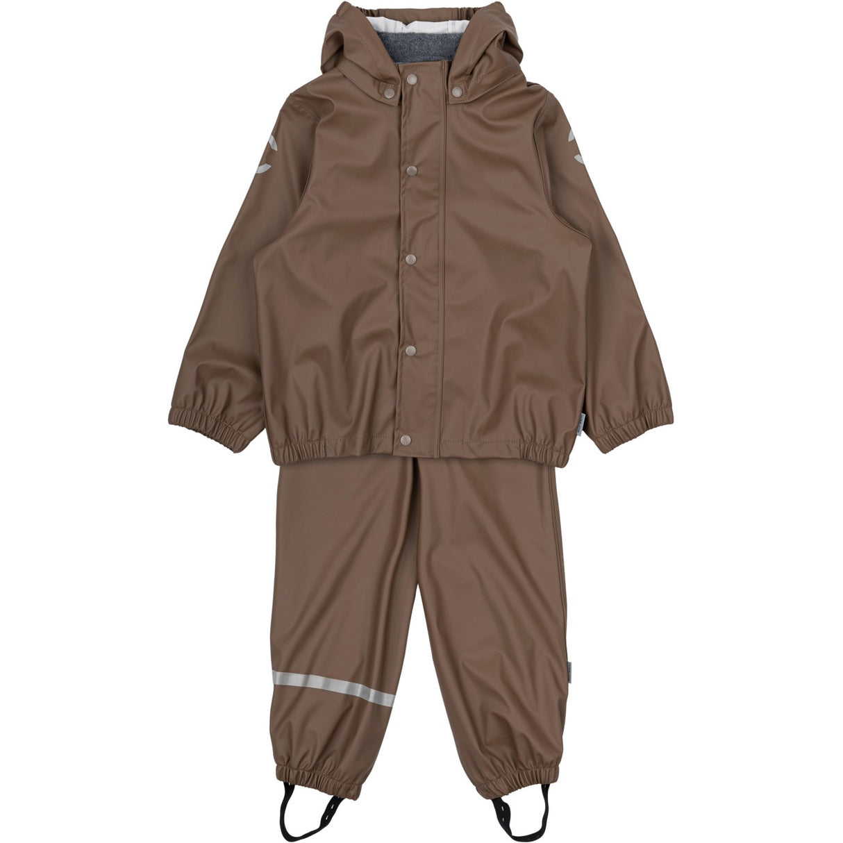 Mikk-Line Chocolate Chip Pu Rain Set W. Susp.