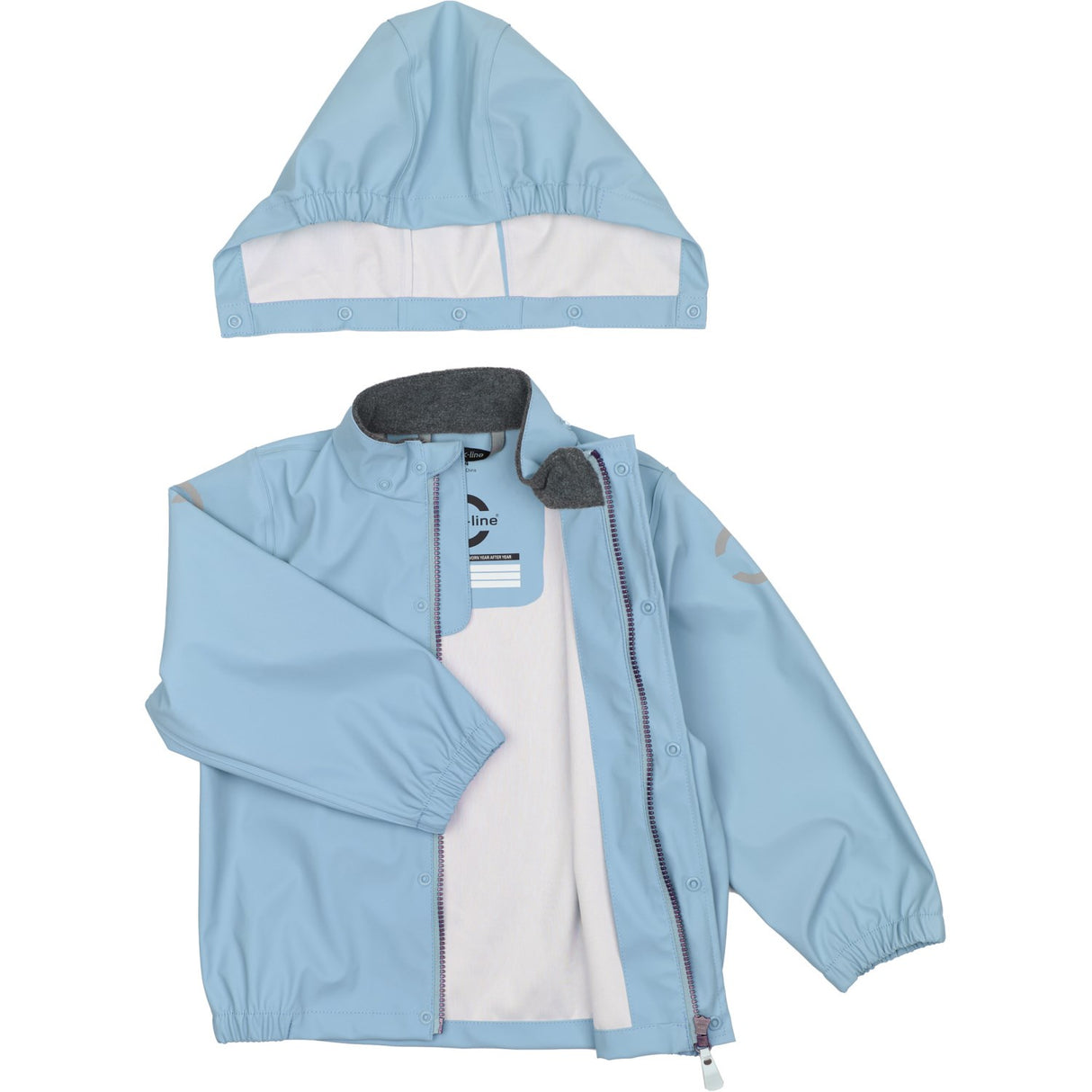 Mikk-Line Faded Denim Pu Rain Set W. Susp.