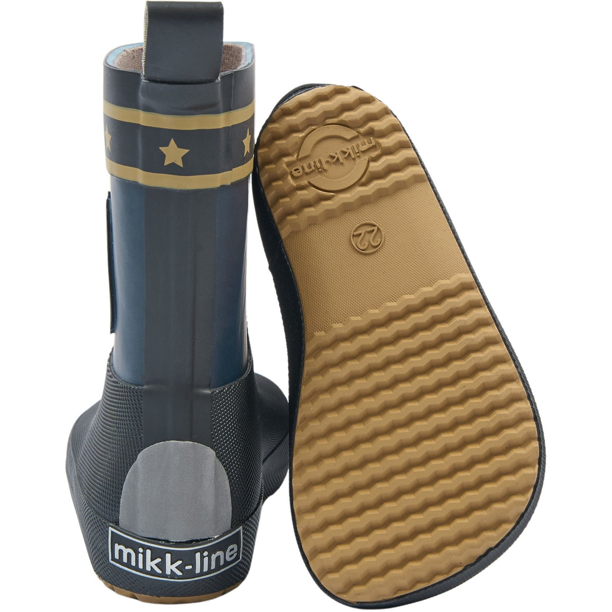 Mikk-Line Blue Nights Wellies Police Barefoot