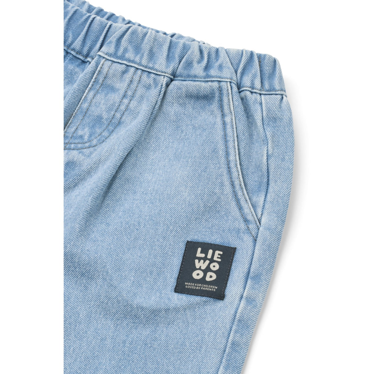 LIEWOOD Cool Kids / Light Blue Denim Borris Placement Denim Pants