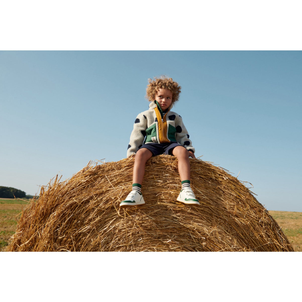 LIEWOOD Spot Dots / Mist Noam Pile Jacket