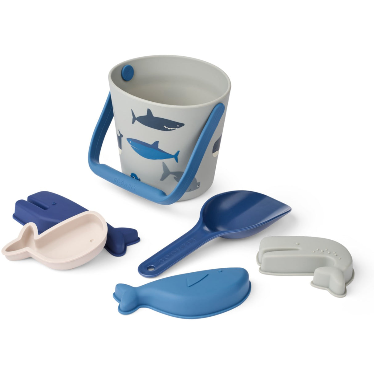 LIEWOOD Shark / Dove Blue Gilma Shark Beach Set