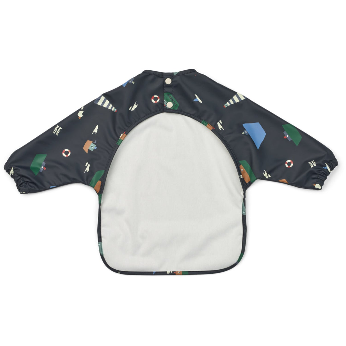 LIEWOOD Sailing / Classic Navy Merle Printed Cape Bib