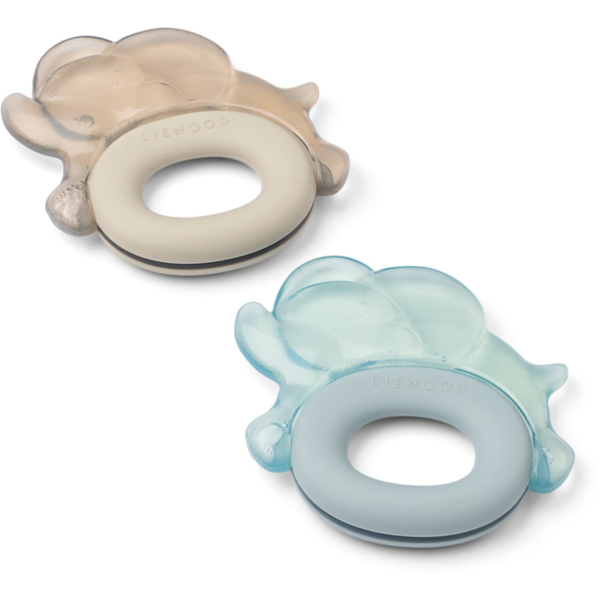 LIEWOOD Sandy / Dove Blue Rita Elephant Cooling Teether 2-Pack