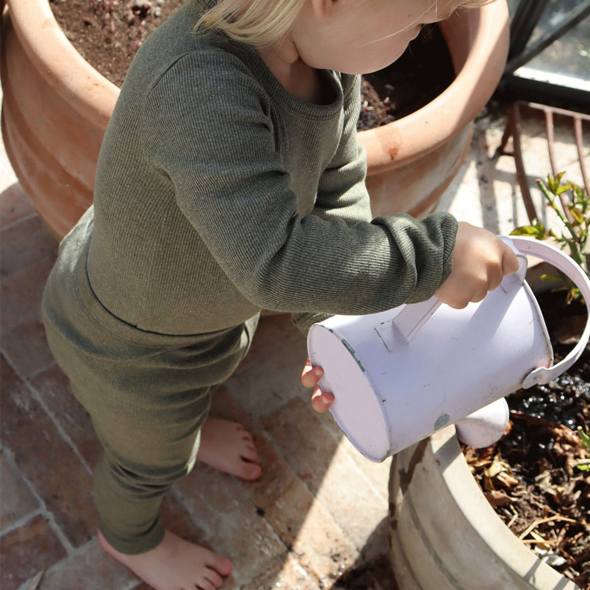 That's Mine Green Melange Cana Leggings