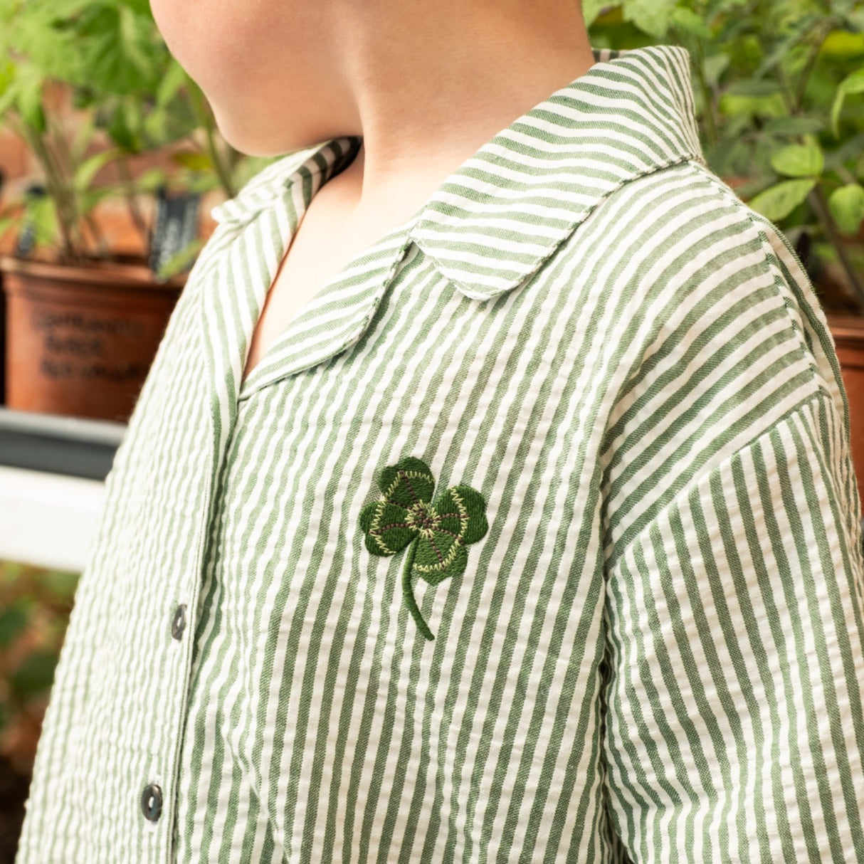 That's Mine Green Stripe Ino Shirt
