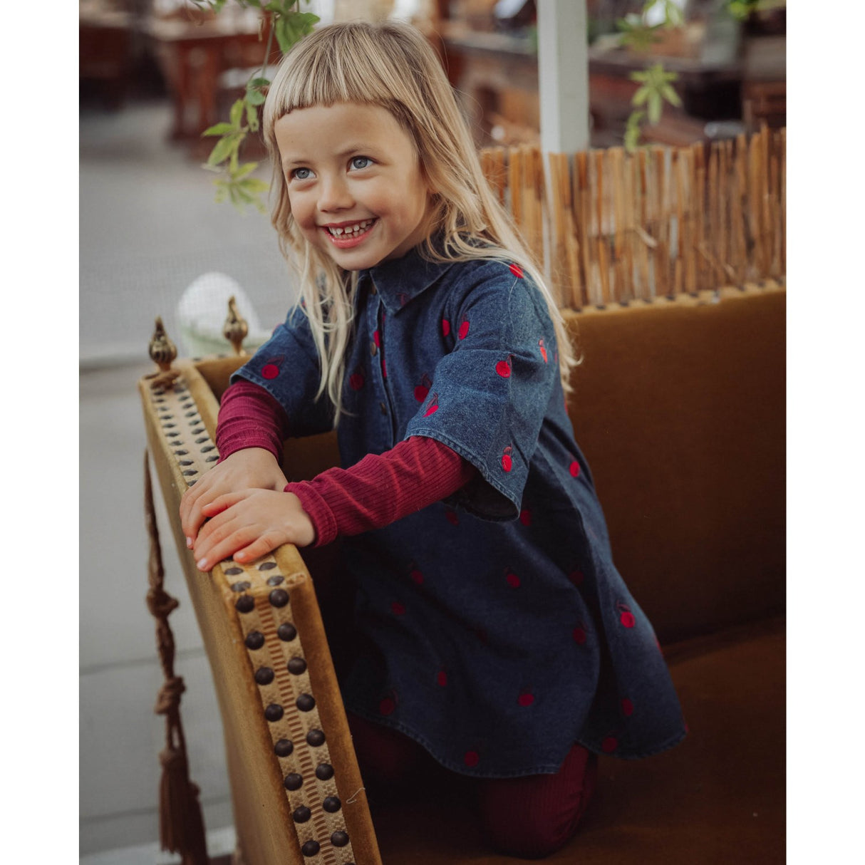 Fliink Burgendy Kenna Ls Blouse