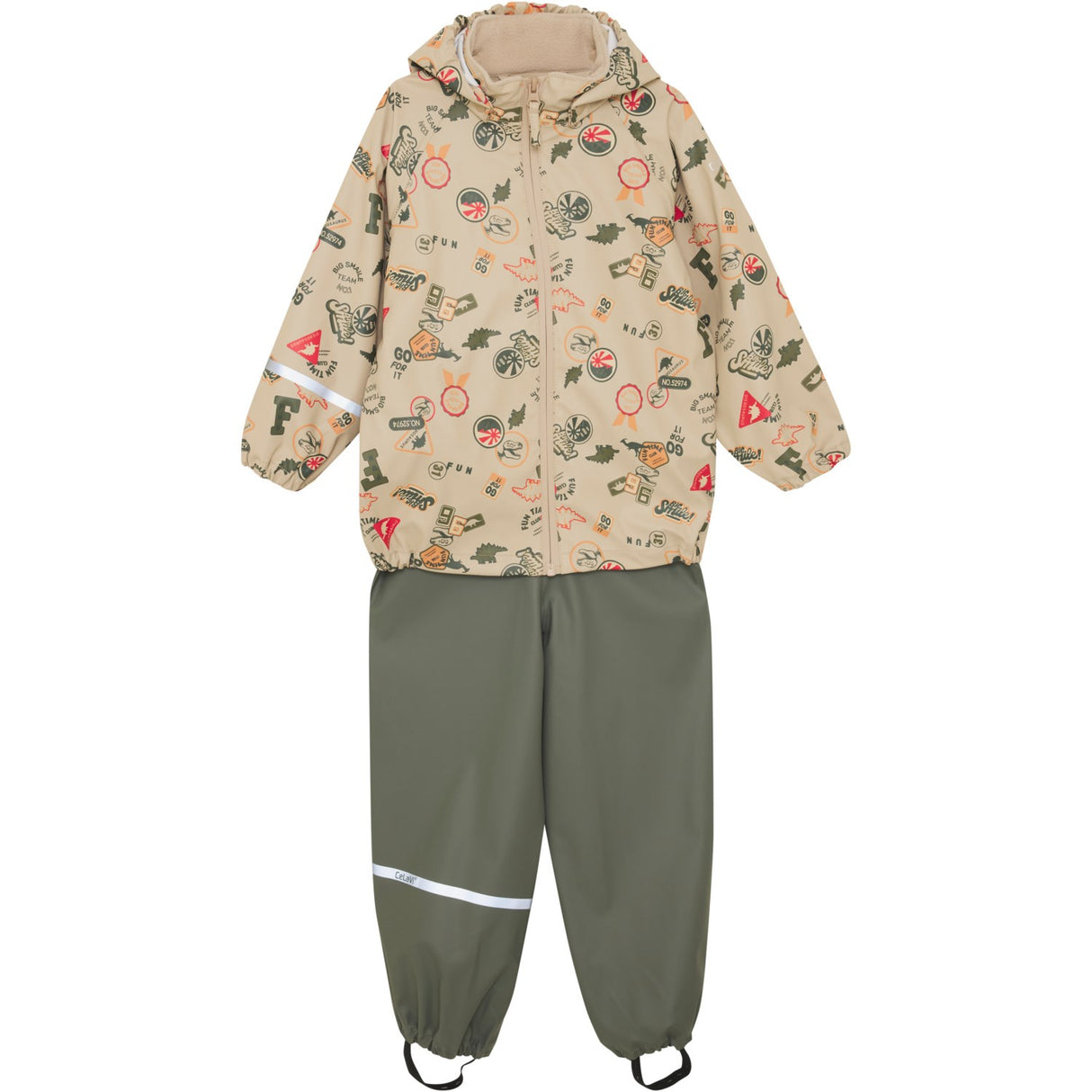 CeLaVi Mulled Basil Rainwear Set - Aop