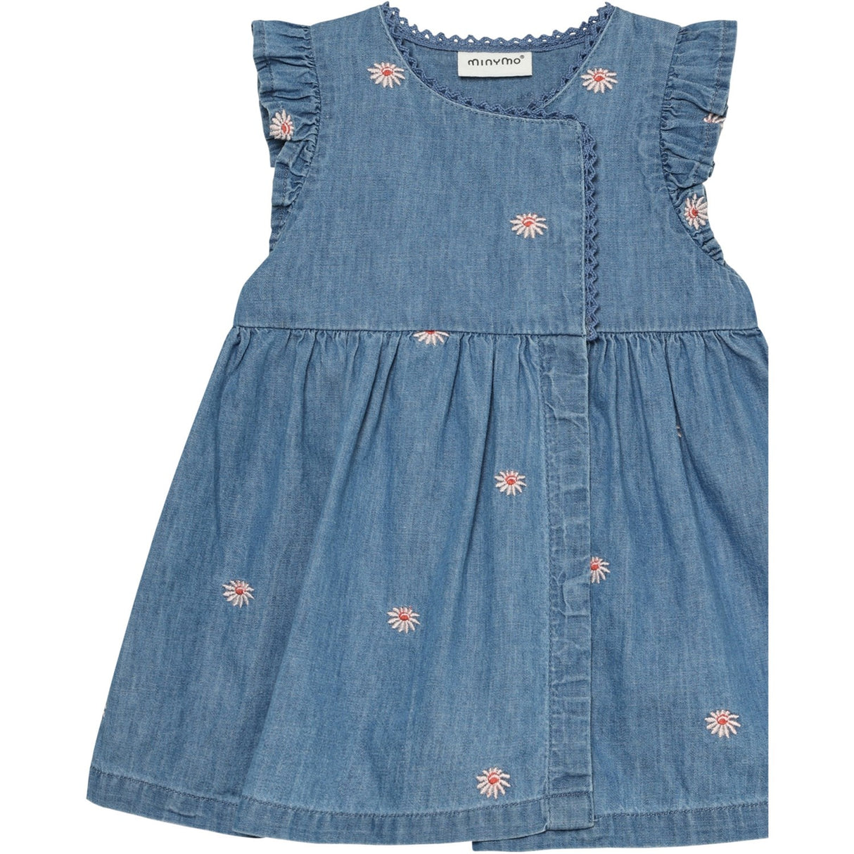 Minymo Faded Denim Dress Ss Emb. Chambray