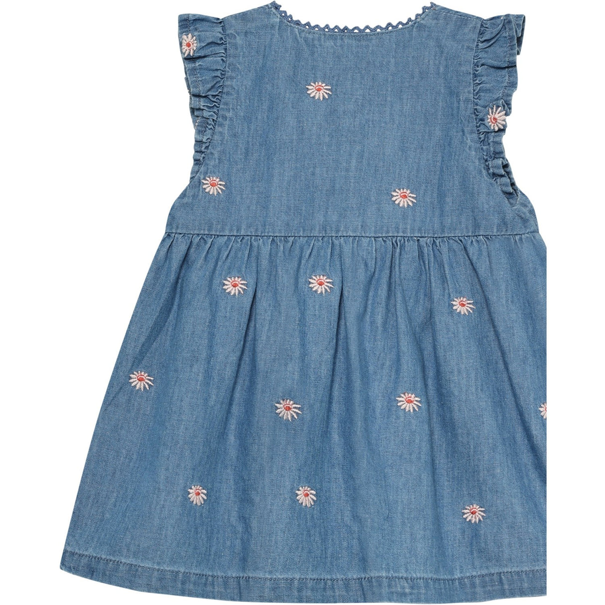 Minymo Faded Denim Dress Ss Emb. Chambray