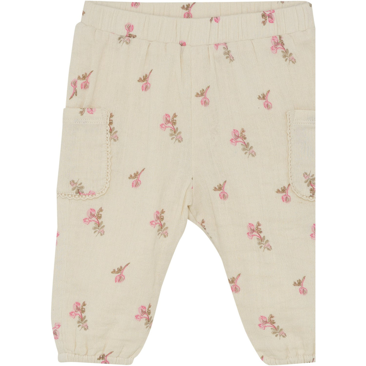 Minymo White Swan Pants Aop