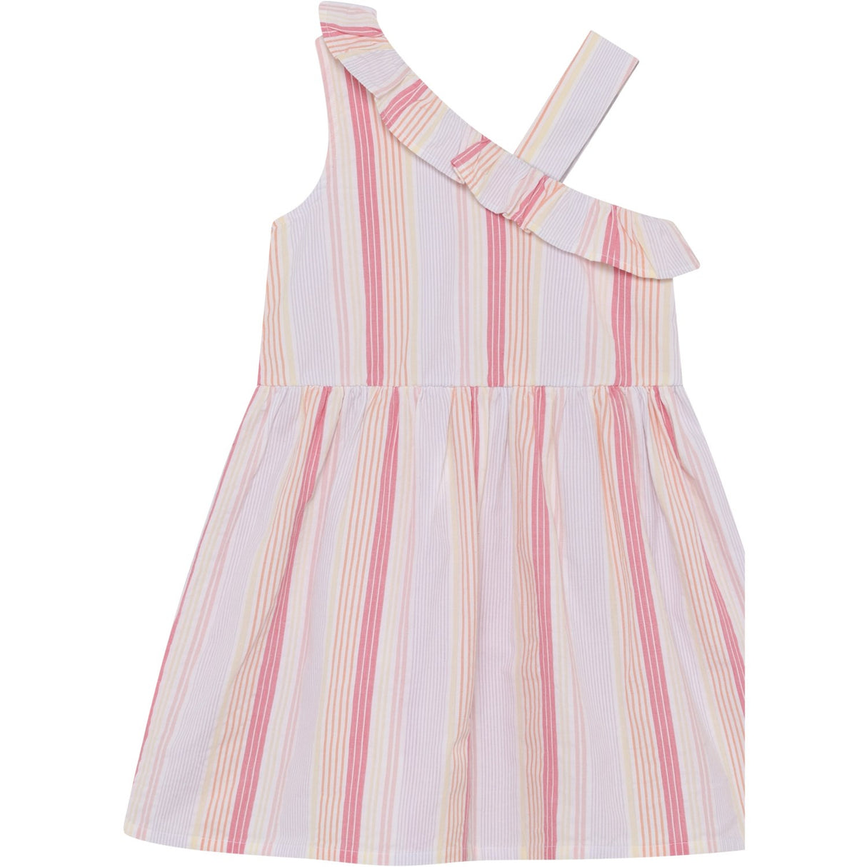 Minymo Bright White Dress Ns Y/D Seersucker