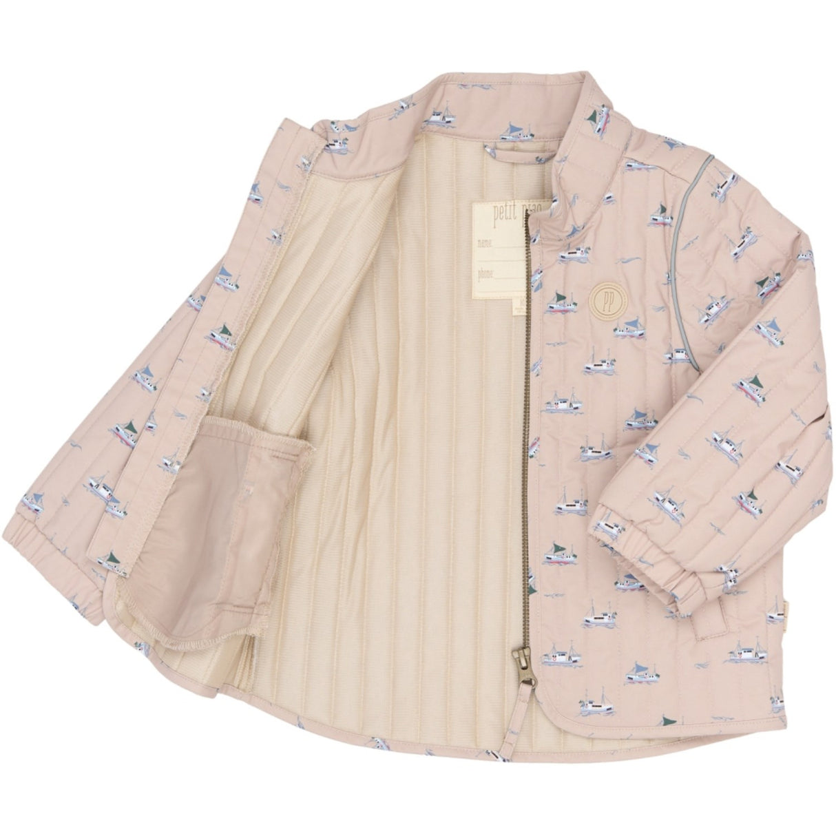 Petit Piao Oxford Tan Boat AOP PPEver Thermo Jacket