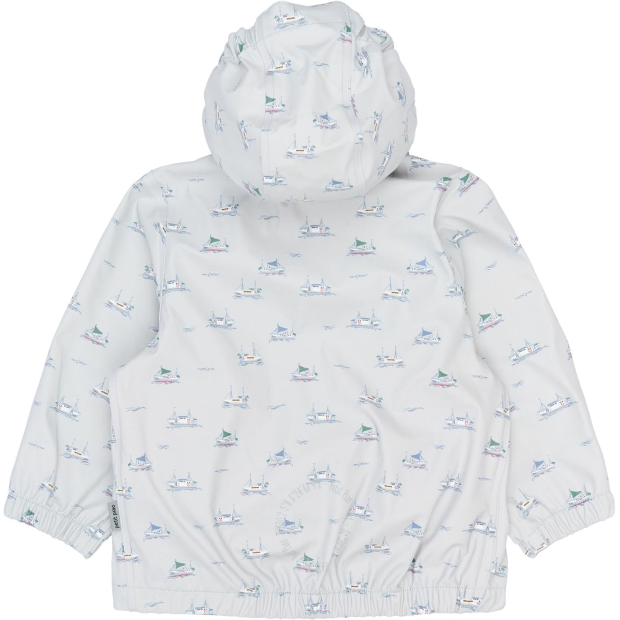 Petit Piao Pearl Blue Boat AOP PPDai Rainwear Set W. Susp.